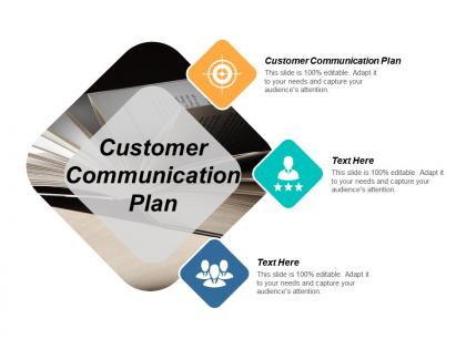 Customer communication plan ppt powerpoint presentation infographics example cpb