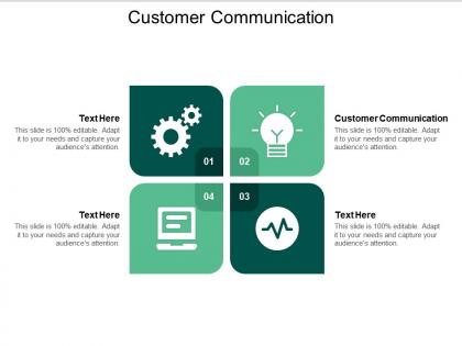 Customer communication ppt powerpoint presentation gallery brochure cpb
