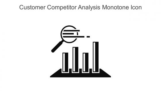 Customer Competitor Analysis Monotone Icon In Powerpoint Pptx Png And Editable Eps Format