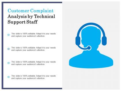 Customer complaint analysis by technical support staff