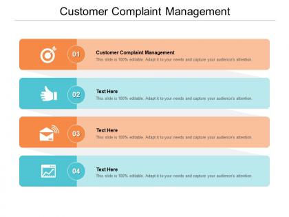 Customer complaint management ppt powerpoint presentation summary graphics template cpb