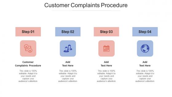 Customer Complaints Procedure Ppt Powerpoint Presentation Ideas Skills Cpb