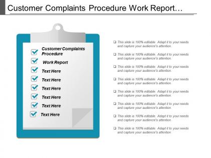 Customer complaints procedure work report customer segmentation marketing cpb