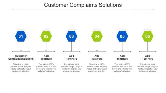 Customer Complaints Solutions Ppt Powerpoint Presentation Professional Backgrounds Cpb