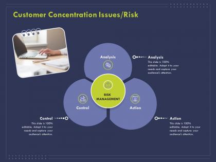 Customer concentration issues risk ppt powerpoint presentation file rules
