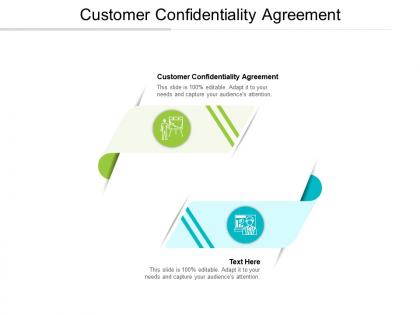 Customer confidentiality agreement powerpoint presentation professional portfolio cpb
