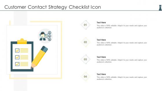Customer Contact Strategy Checklist Icon