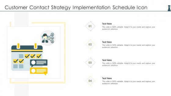 Customer Contact Strategy Implementation Schedule Icon