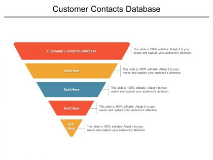Customer contacts database ppt powerpoint presentation portfolio background cpb