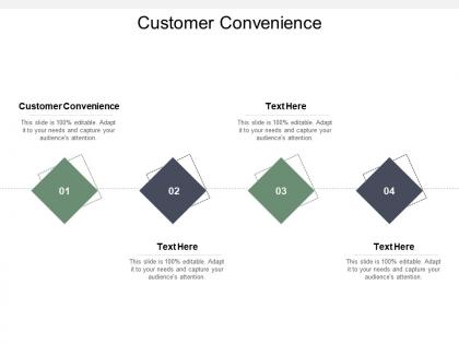 Customer convenience ppt powerpoint presentation outline graphics template cpb