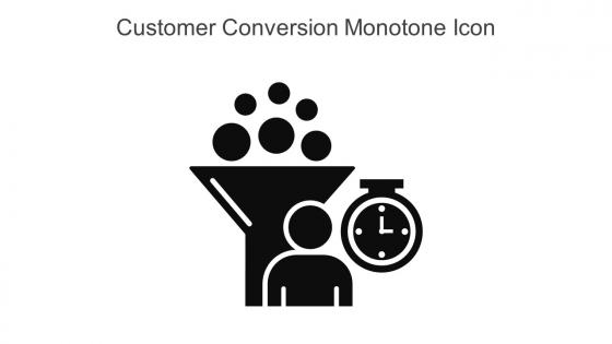 Customer Conversion Monotone Icon In Powerpoint Pptx Png And Editable Eps Format