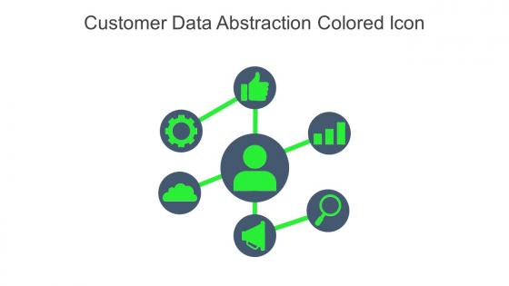 Customer Data Abstraction Colored Icon In Powerpoint Pptx Png And Editable Eps Format