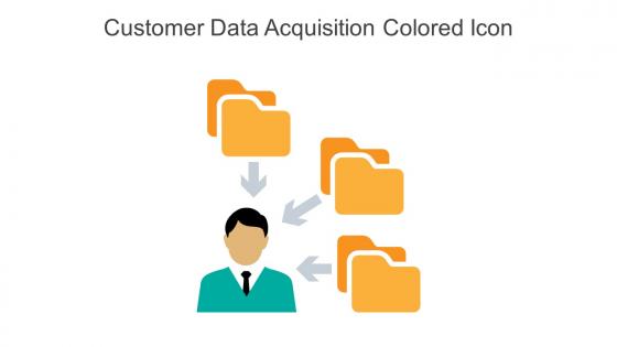 Customer Data Acquisition Colored Icon In Powerpoint Pptx Png And Editable Eps Format