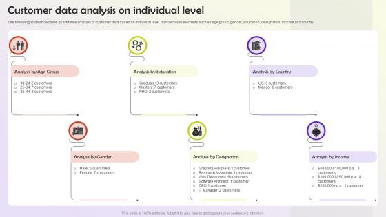 Customer Data Analysis On Individual Level User Persona Building MKT SS V