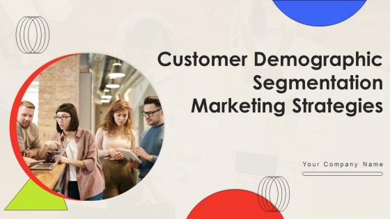 Customer Demographic Segmentation Marketing Strategies Powerpoint Presentation Slides MKT CD V