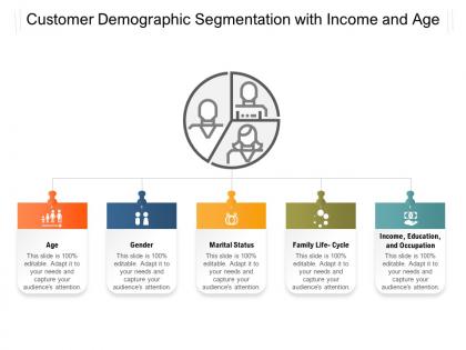 Customer demographic segmentation with income and age