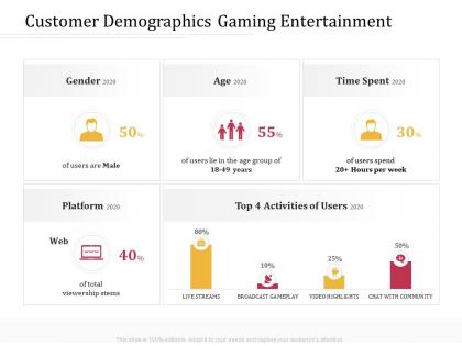 Customer demographics gaming entertainment 3207 ppt powerpoint presentation pictures