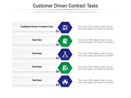 Customer driven contract tasks ppt powerpoint presentation pictures graphics cpb