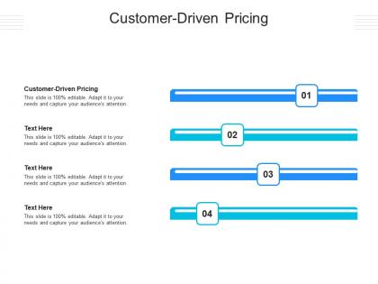 Customer driven pricing ppt powerpoint presentation portfolio graphics template cpb