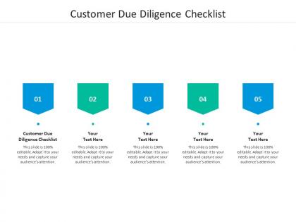Customer due diligence checklist ppt powerpoint presentation outline slide download cpb
