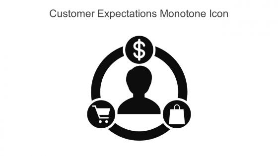 Customer Expectations Monotone Icon In Powerpoint Pptx Png And Editable Eps Format