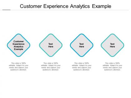 Customer experience analytics example ppt powerpoint presentation designs cpb