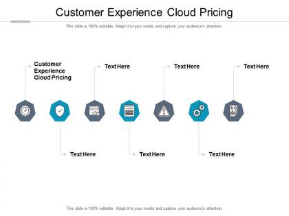 Customer experience cloud pricing ppt powerpoint presentation infographics model cpb