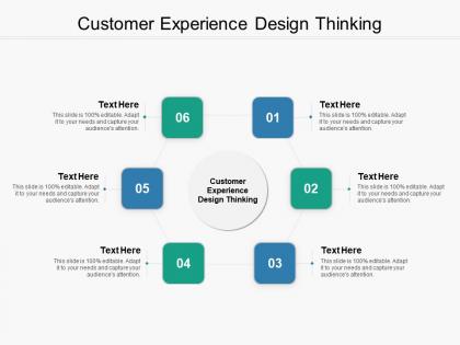 Customer experience design thinking ppt powerpoint presentation outline graphics pictures cpb