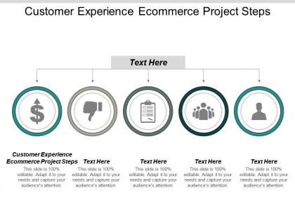 Customer experience ecommerce project steps ppt powerpoint presentation styles background cpb