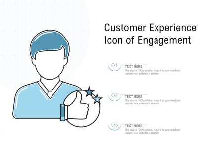 Customer experience icon of engagement