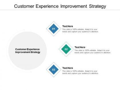 Customer experience improvement strategy ppt powerpoint presentation styles graphics tutorials cpb