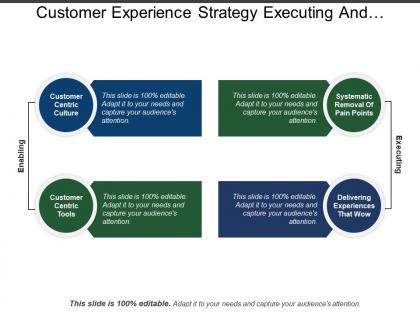 Customer experience strategy executing and enabling