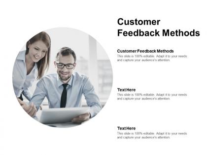 Customer feedback methods ppt powerpoint presentation slides icon cpb