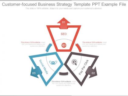 Customer focused business strategy template ppt example file