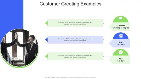 Customer Greeting Examples In Powerpoint And Google Slides Cpb