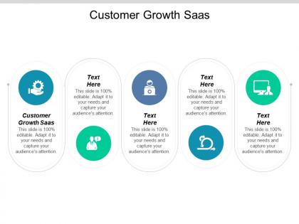 Customer growth saas ppt powerpoint presentation icon example cpb