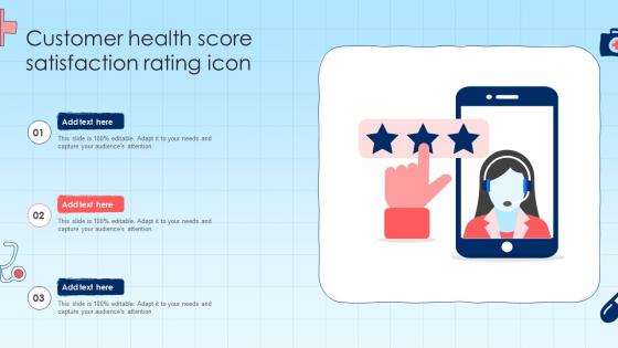 Customer Health Score Satisfaction Rating Icon