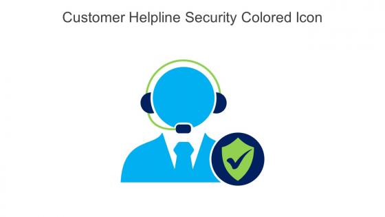 Customer Helpline Security Colored Icon In Powerpoint Pptx Png And Editable Eps Format