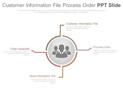 Customer information file process order ppt slide