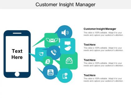 Customer insight manager ppt powerpoint presentation slides outline cpb