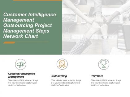 Customer intelligence management outsourcing project management steps network chart cpb