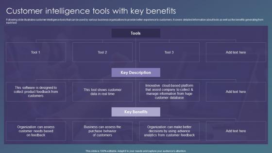 Customer Intelligence Tools With Key Benefits