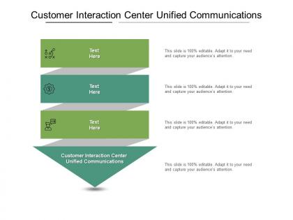 Customer interaction center unified communications ppt powerpoint presentation styles file formats cpb