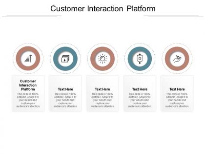 Customer interaction platform ppt powerpoint presentation professional visual aids cpb