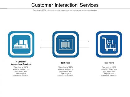 Customer interaction services ppt powerpoint presentation styles format cpb