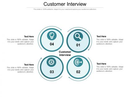 Customer interview ppt powerpoint presentation icon infographics cpb