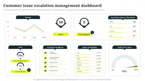 Customer Issue Escalation Management Dashboard