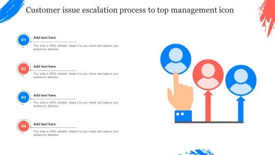 Customer Issue Escalation Process To Top Management Icon