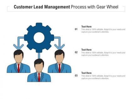 Customer lead management process with gear wheel