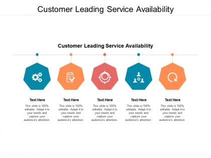 Customer leading service availability ppt powerpoint presentation infographics ideas cpb